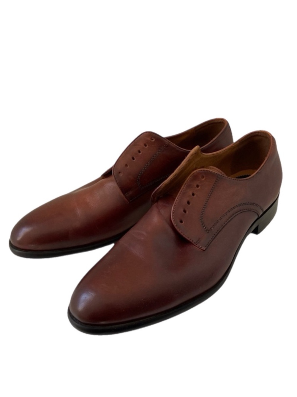 BLAKE MCKAY Brown Leather Dress Oxford Shoes T14 Sz 10.5 Business Preppy Classic